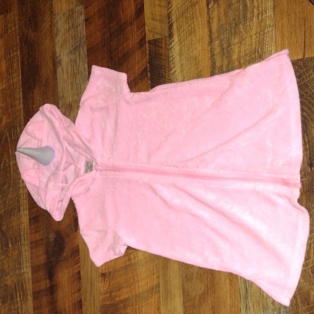 2t Girls Unicorn Bathing Suit Zip Up Cover Up